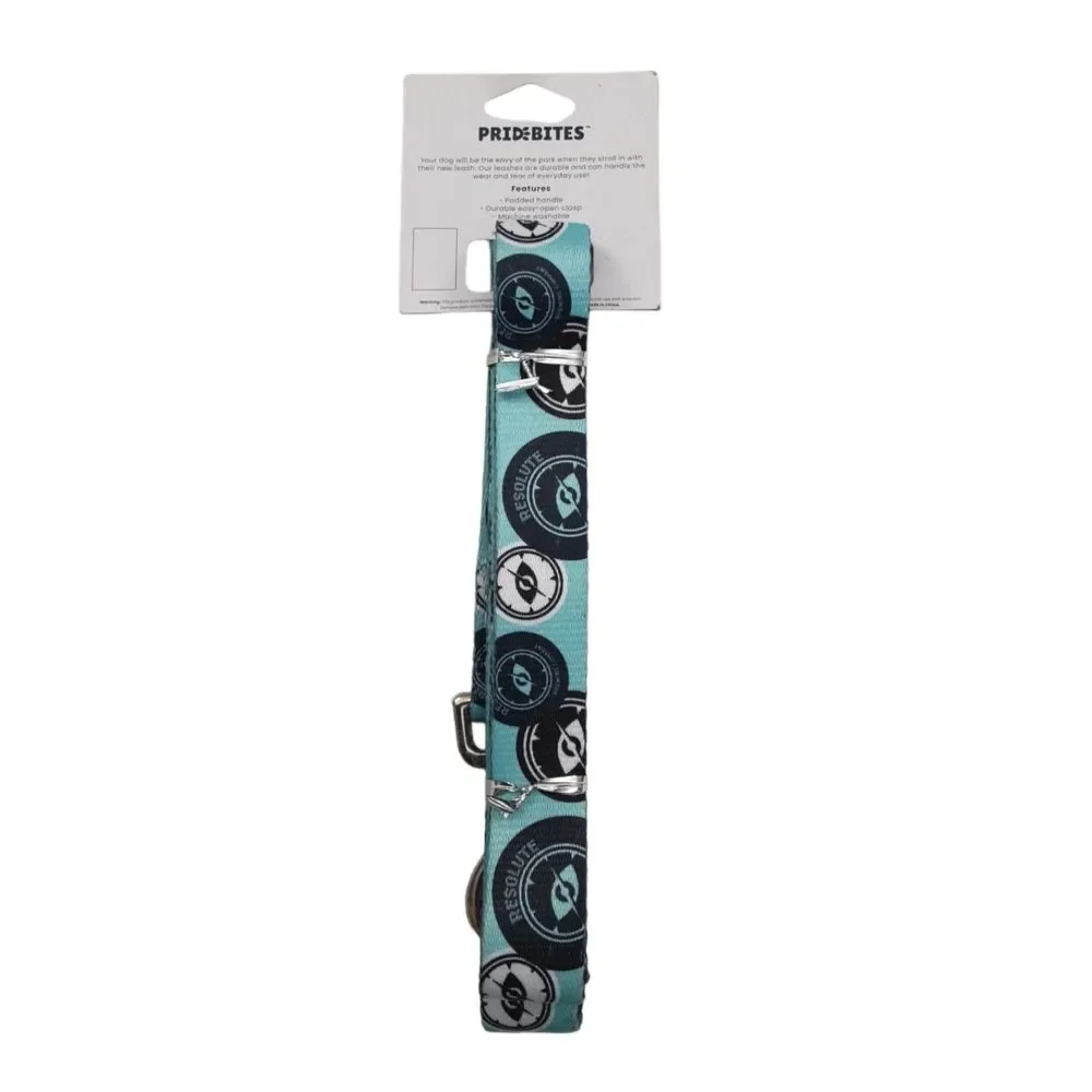 Pride Bites Dog Leash Green Large Padded Handle